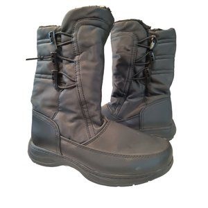 Sporto Womens Dana Black MidCalf Cold Weather Snow Winter Boots Size US 7‎ M